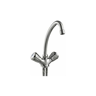 AEG 189633 Ahu 40 MTH, sotto TAVOLO rubinetteria a 2 manopole per Mini scalda-acqua mth, aperta senza pressione, cromato