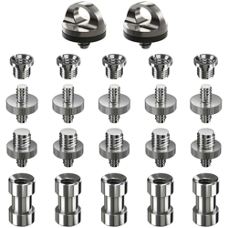 22 viti filettate da 1/4 'a 3/8 vite adattatore cinghia fotocamera per treppiede / monopiede / piastra a sgancio rapido - Litzee características