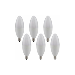 Taidda - Lampadina decorazione candelabri, 6 pezzi E12 LED 5W Lampada Lampadina candela bianca calda Lampadina decorazione candelabri en oferta