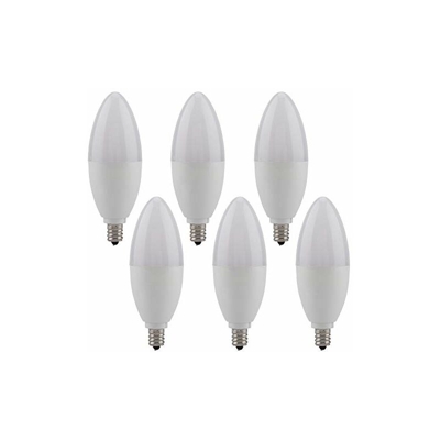 Taidda - Lampadina decorazione candelabri, 6 pezzi E12 LED 5W Lampada Lampadina candela bianca calda Lampadina decorazione candelabri