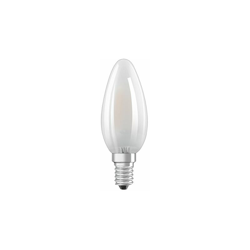 Lampada LED SuperStar Classic B, a forma di candela con attacco E14, dimmerabile, opaco, bianco caldo, 3.3 Watt, confezione da 6 - Osram precio
