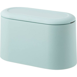 Mini pattumiera da appoggio per stampa, coperchio per cartucce, pattumiera, porta trucco, vanità, bagno, cucina, ufficio - blu - Litzee características