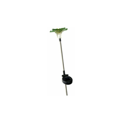 1851-V - Lotto di 2 Decorazioni a energia Solare a Forma di Fiori, in Inox e poliresina, 11 x 72 cm, Colore: Verde - Galix precio