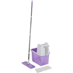 Jeobest - Kit secchio scopa a 360 ° per strofinacci da cucina in microfibra Viola características