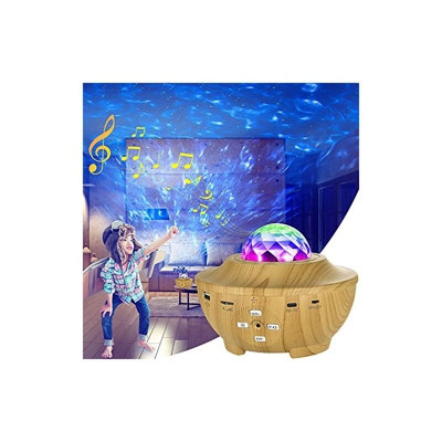 Proiettore a LED cielo stellato, bianco IJI onde oceaniche con telecomando/Bluetooth 5.0/360Â°/3 livelli di luminositÃ per feste, Natale, Pasqua