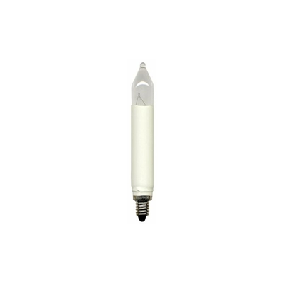 Candele di ricambio per catene luminose, E10, 3 W/16 V, 2 pezzi su carta