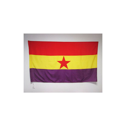 AZ FLAG Bandiera Repubblica Spagnola Stella Rossa 150x90cm - Bandiera Spagna REPUBBLICANA 90 x 150 cm Foro per Asta en oferta
