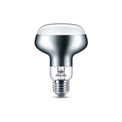 Lampadina LED classic da 5 W, sostituisce 42 W, E27, luce bianca calda, 2700 Kelvin, 505 lumen, filamento R80, riflettore trasparente, confezione da