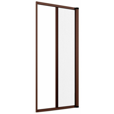 Zanzariera a rullo 'Gold roll' per porte e finestre adattabile su misura in kit -LATERALE / 160 X H 250 CM / MARRONE