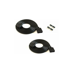 Huablue - Set di strisce LED RGB, 2 pezzi/5 m, a 4 pin, cavo di prolunga, connettore, attacco, distributore, per RGB a 4 poli, 5050 3528 2835 en oferta