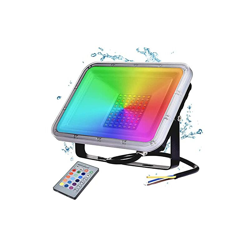 Faretto LED RGB da 50 W, IP67, impermeabile, con telecomando, 16 colori, 4 modalitÃ di musica, ritmo, LED, luce d'atmosfera, per interni ed esterni características