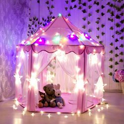 Gioca a Tent Castle Princess Strong Girls Boys Indoor LED Lights en oferta