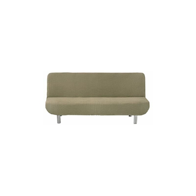 Cora Copridivano Bielastico Clic Clac 3 Posti, Poliestere-Cotone, Lino, 36x27x14 cm - Eysa Italia