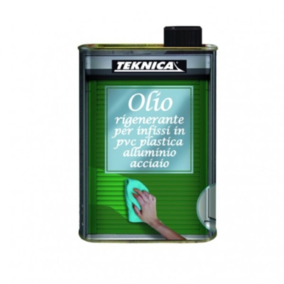 Olio rigenerante infissi in pvc plastica alluminio Teknica manutenzione tapparelle
