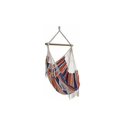 Vivere Europe B.V 250 lbs Cotton Brazilian Hammock Chair, Orange Punch Vivere-Poltrona Brasiliana in Cotone, 113 kg, Colore: Arancione