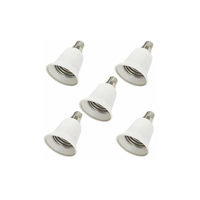 DZYDZR 5pcs Conversione Portalampada E14 a E27 Adattatore Adatto Per Lampadine a LED