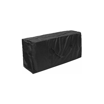 Borsa per cuscini imbottiti, impermeabile, da giardino, con maniglia, in poliestere 210D, per cuscini, decorazioni natalizie, 173 cm, colore nero