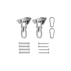 2 ganci da soffitto per poltrona sospesa, supporto premium per amaca, gancio girevole a 360° in acciaio inox resistente, fissaggio a parete per precio