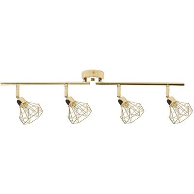 Beliani - Lampada da soffitto a 4 punti luce oro ERMA
