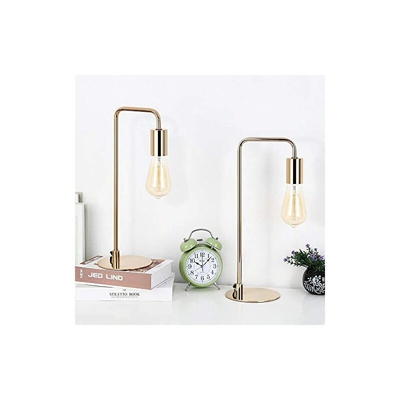 Set di 2 lampade da scrivania industriali da tavolo, moderne, per comodino, camera da letto, ufficio, casa