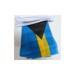 Ghirlanda 12 Metri 20 Bandiere Bahamas 45x30cm - Bandiera BAHAMENSE 30 x 45 cm - Festone BANDIERINE - Az Flag características