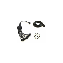 Nero 4pin LED Splitter cavo Y Splitter cavo LED Stripe connettore per una a otto SMD 5050 3528 RGB LED striscia TV retroilluminazione a LED precio