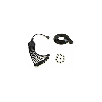 Nero 4pin LED Splitter cavo Y Splitter cavo LED Stripe connettore per una a otto SMD 5050 3528 RGB LED striscia TV retroilluminazione a LED
