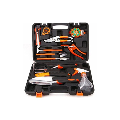 Set di attrezzi da giardino 12 in 1 Pathonor, attrezzi da giardino durevoli, con tagliacapelli, seghe, rastrello, pala, cesoie per erba,