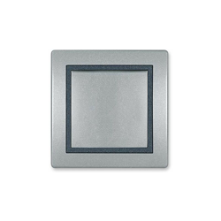 Prestige Line - Interruttore da incasso, senza lampadina, colore: Argento/Grafite/Argento, Argento en oferta