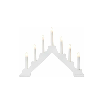 elettricamente illuminato lampadario 7Â fiamma, bianco, legno - HGD
