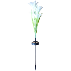 4 lampada a LED giglio solare, RGB petali di luce viola, simulate le luci del giardino all'aperto, prato características