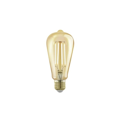 Eglo Lampadina Golden Vintage a Led E27 Dimmerabile, Lampada Led, Illuminazione RetrÃ², 4 Watt, 320 Lumen, E27 Led Bianco Caldo, 1700 Kelvin, Luce