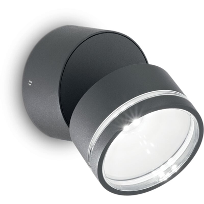 Lampada Da Parete 6 Luci Omega Ap Round Antracite 4000K