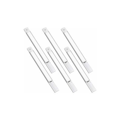 . by Amazon Luci da Armadio con Sensore di Movimento â?? 100 lumen, Senza Fili, con Batteria Rimovibile, 5 ModalitÃ di Montaggio â?? Confezione da 6