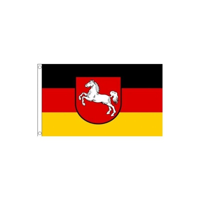 Bandiera Bassa Sassonia 150x90cm - Bandiera Land di Niedersachsen - Germania 90 x 150 cm - Az Flag