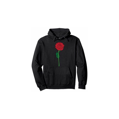 Rose rosse Carino Fiore Fiore di Rosa Rossa Giardinaggio Felpa con Cappuccio