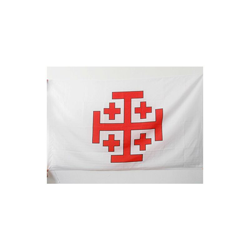 Bandiera Ordine Santo SEPOLCRO di GERUSALEMME 150x90cm - Bandiera CATTOLICA 90 x 150 cm Foro per Asta - Az Flag en oferta