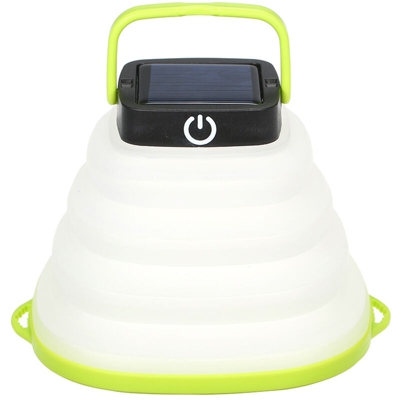 Folding luci solari, il campeggio Luci portatili, luci di emergenza, di colore giallo verde