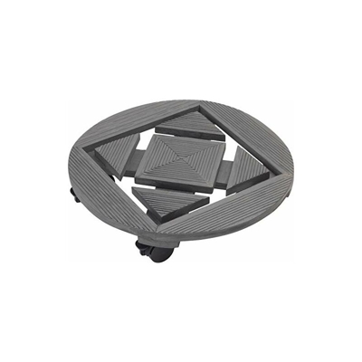825250 825250-Carrello per Piante, Ã? 350 mm, Portata 60 kg, Piastra in Pino scanalato, Colore: Antracite - Metafranc