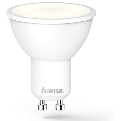 Lampada WLAN con portalampada GU10 (Smart lampada senza hub/gateway, LED lampadina da 5,5 W in forma riflettente, controllo vocale/app, lampada Smart