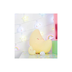 A Little Lovely Company Lampada rimuovi paure, tema: luna, plastica, giallo precio
