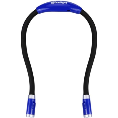 Lampada da collo a LED USB, ricaricabile, regalo perfetto per lavorare a maglia, come lampada per libri, lampada da letto o per barbecue, extra