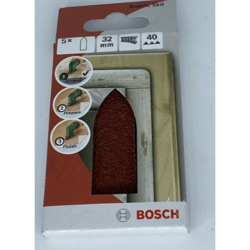 Bosch - 5 Fogli Di Carta Abrasiva Per Levigatrice A Delta - 32 P40 en oferta