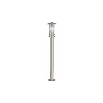 Lisio - Lampada da esterno a 1 luce, in acciaio INOX, colore: argento, vetro trasparente, attacco: E27, IP44 - Eglo