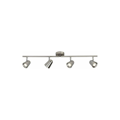 Brilliant g50632/13Â Nifty lampada da soffitto con 4Â luci LED, Metallo/NC, incasso, 4Â W, acciaio