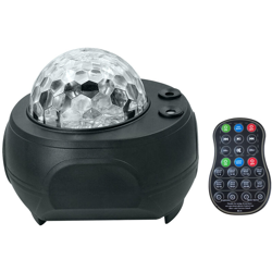 Lampada di proiezione New Style Child Fantasy Star Light Proiettore Atmosfera musicale Ruota la lampada di proiezione del modello dell'acqua,Nero en oferta