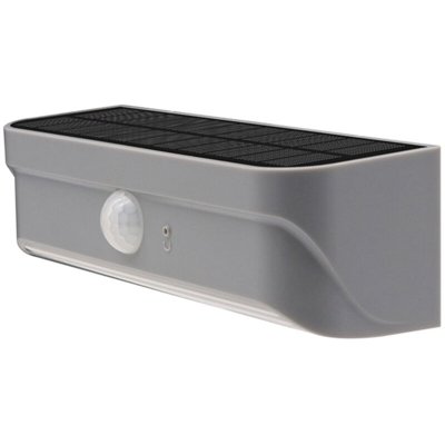 Lampada da parete solare a tre modalita di illuminazione Nero / Grigio / Blu / Arancio,Grigio scuro