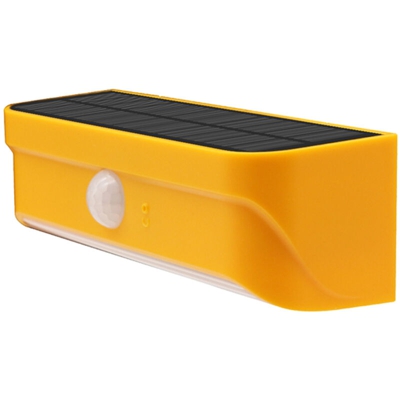 Lampada da parete solare a tre modalita di illuminazione Nero / Grigio / Blu / Arancio,arancia