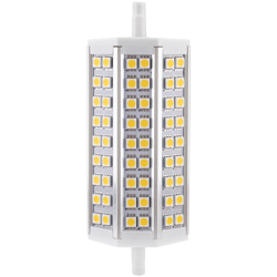 Lampadina lampada 135mm bianco caldo 100-240V sostituzione proiettore per lampada alogena a risparmio energetico di 54 LED 5050 SMD 10W del precio