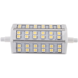 Lampadina lampada 118mm bianco caldo 100-240V sostituzione proiettore per lampada alogena a risparmio energetico di 36 LED 5050 SMD 7W del R7s,bianco en oferta